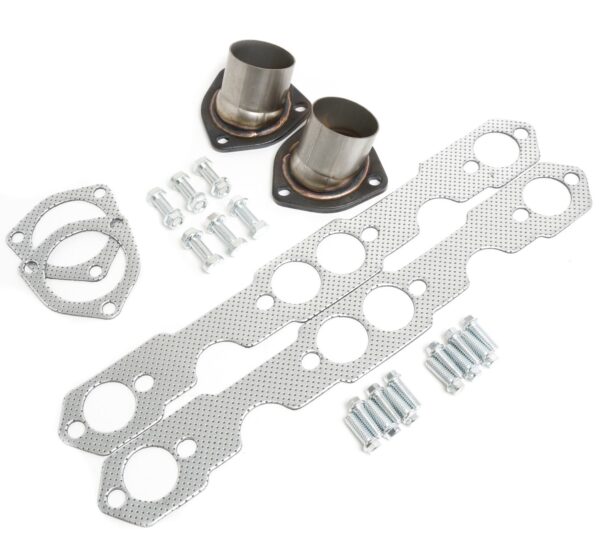 1958-Up Small Block Chevy V8 Exhaust Headers Super Short - Ceramic Coated - Image 3