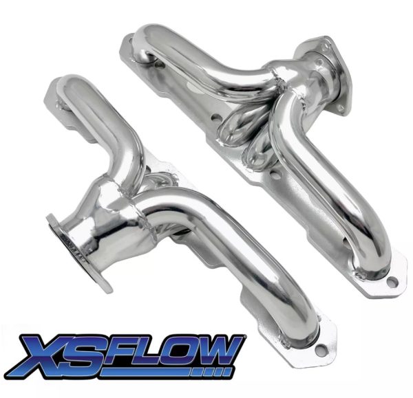 1958-Up Small Block Chevy V8 Exhaust Headers Super Short - Ceramic Coated